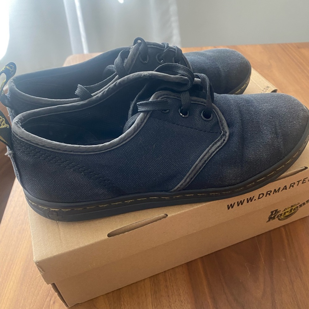 Dr Martens black canvas Soho
